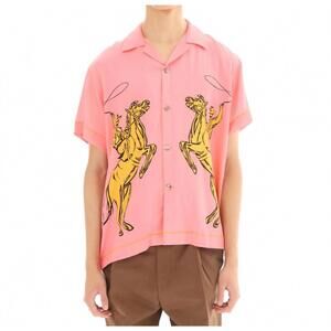 NEW THE TALES cowboy boxy shirt in pink